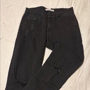 KanCan Black Distressed Jeans
